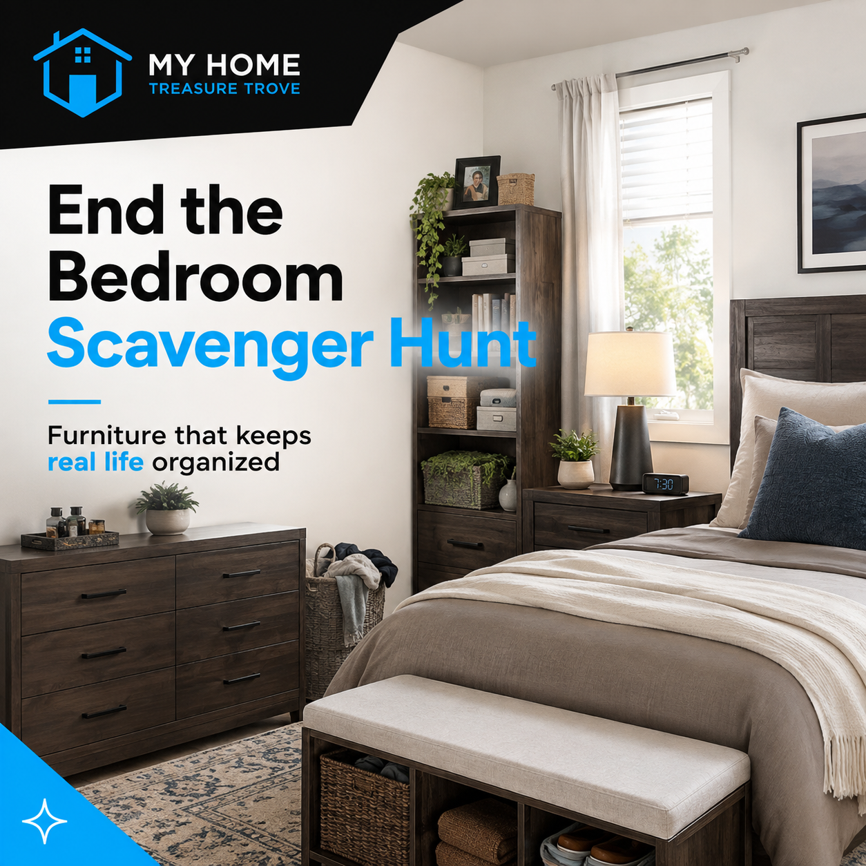 End the Bedroom Scavenger Hunt: Bedroom Furniture Ideas That Make Mornings Easier