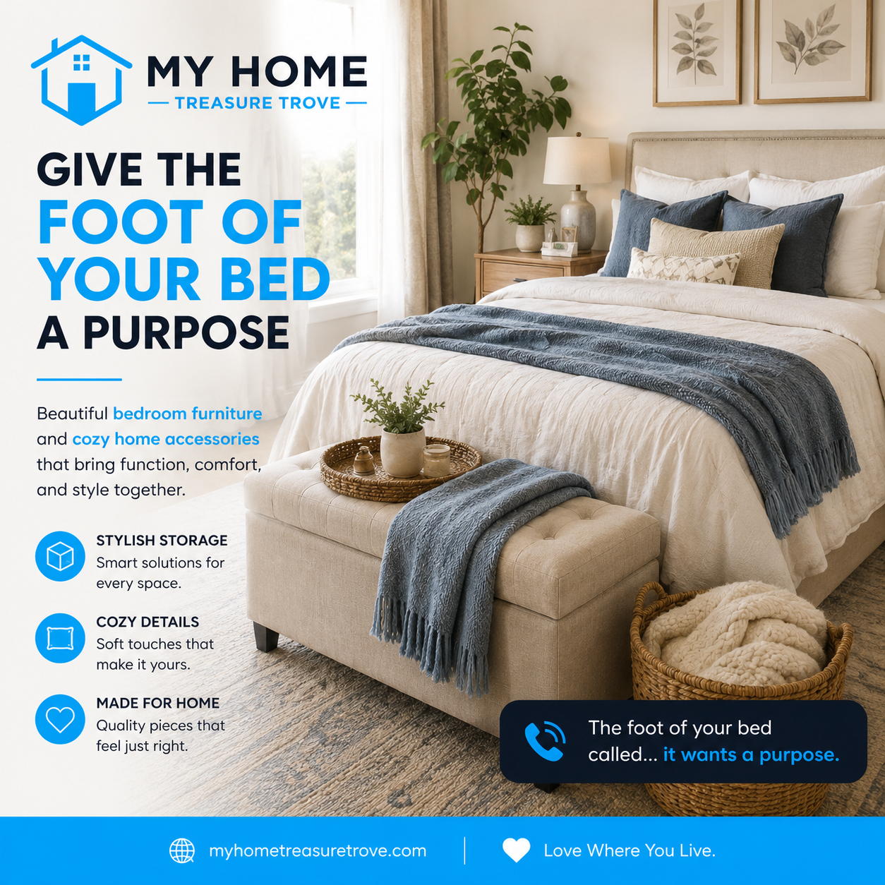Give the Foot of Your Bed a Purpose