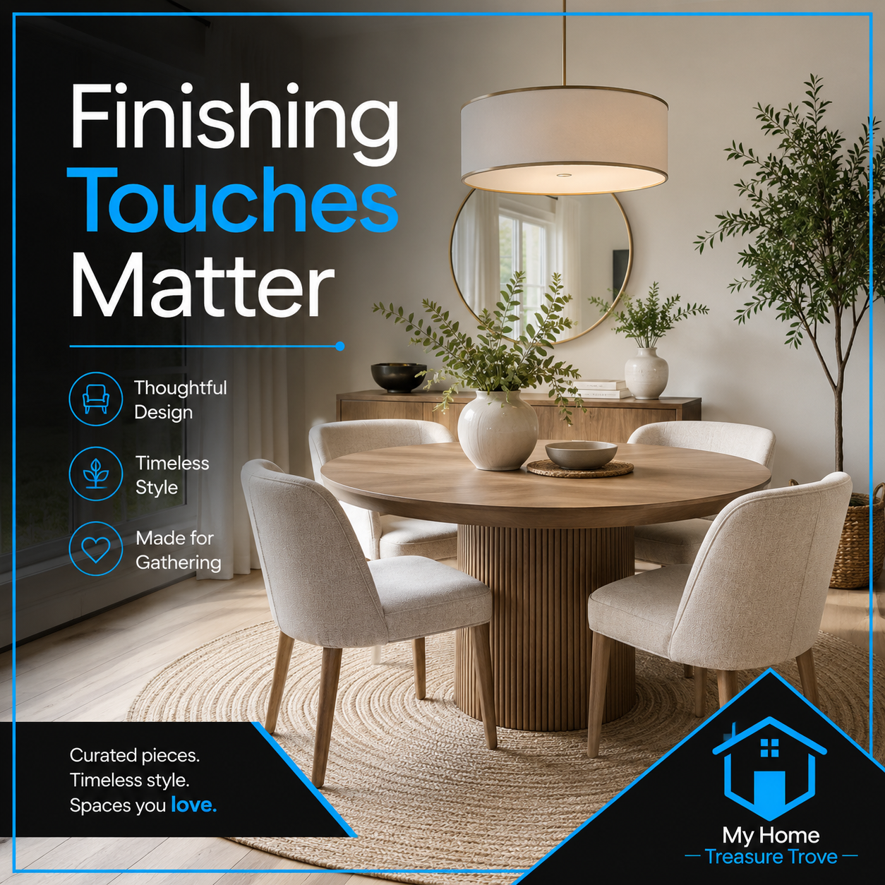 How to Make a Circular Dining Area Feel Inviting
