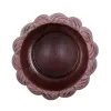Set of 2 Decorative Cement Flower Pots with Leaf Design - Perfect for Indoor and Outdoor Gardening