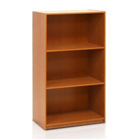 Modern 3-Shelf Bookcase (Color: Light Cherry)