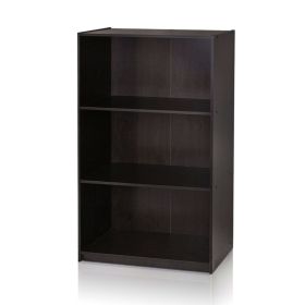 Modern 3-Shelf Bookcase (Color: Espresso)