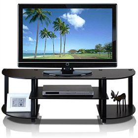 TV Stand Entertainment Center - Fits up to 42-inch TV (Color: Espresso)