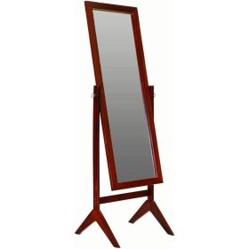 Modern Full Length Freestanding Cheval Mirror (Color: Cherry)