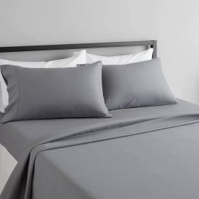 100-Percent Egyptian Cotton 1000 Thread Count Sheet Set (Color: Grey, size: Twin)