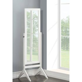 Modern Full Length Freestanding Cheval Mirror (Color: White)
