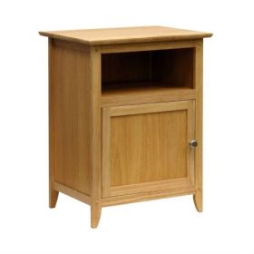 Simple End Table Nightsatnd Accent Table (Color: Natural)